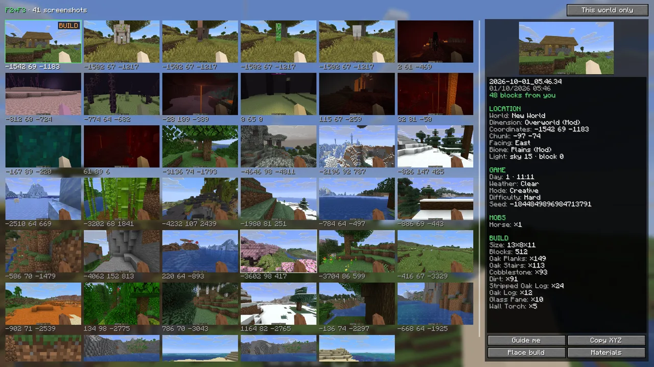 In-game gallery